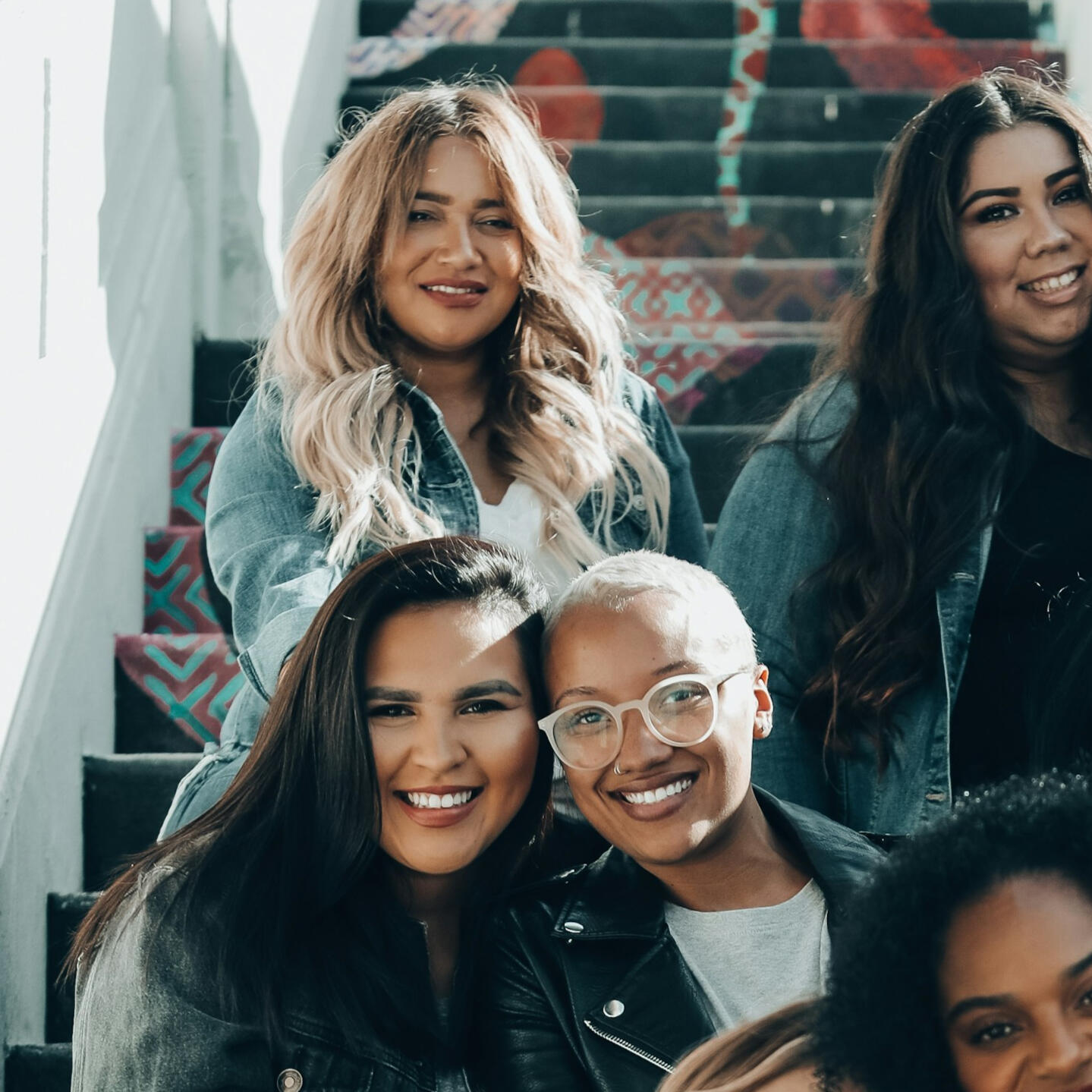 girl types into a laptop