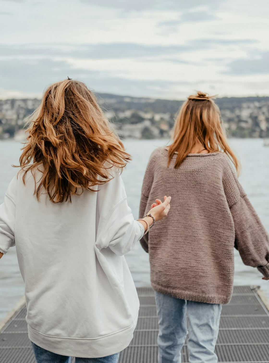 girls on a dock
