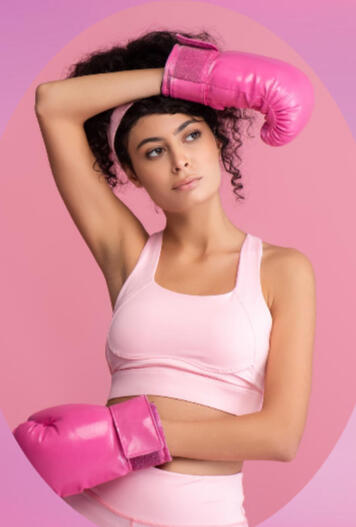 girl with braids smiling